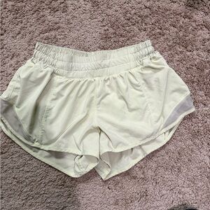 Lululemon Athletica Cream Athletic Shorts